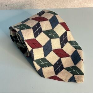 Structure Geometric Multicolor 59” Tie